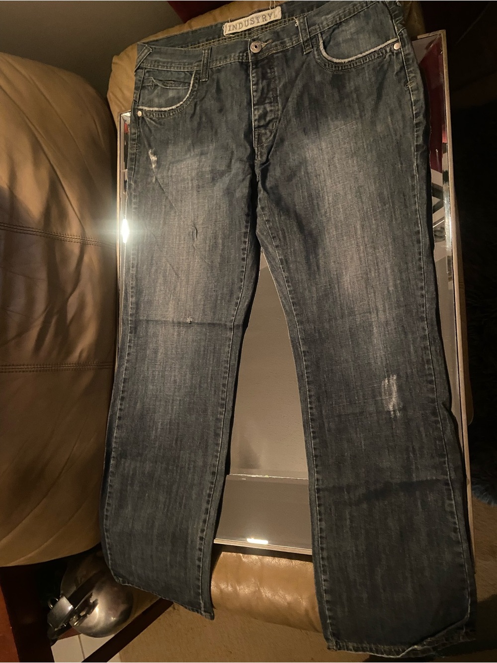 Industry Relaxed Fit Men’s Jeans in Faded Blue